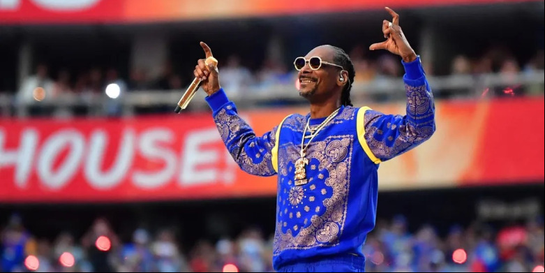 Snoop Dogg le 13 février 2022 lors du show de la mi-temps du Superbowl